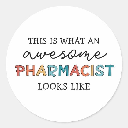 Apotheker Funny Phantastischer Apotheker Geschenke Runder Aufkleber (Vorderseite)