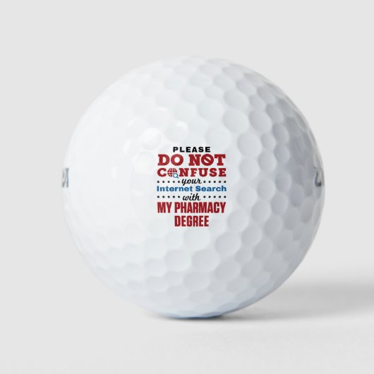 Apotheker Funny Quote Pharmacy Degree Golfball (Vorderseite)