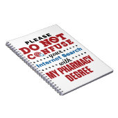 Apotheker Funny Quote Pharmacy Degree Notizblock (Rechte Seite)