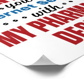 Apotheker Funny Quote Pharmacy Degree Poster (Ecke)