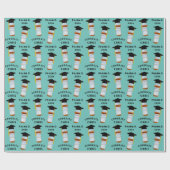 Apotheker-Geschenk für den Abschluss der Pharmazie Geschenkpapier (Flach)