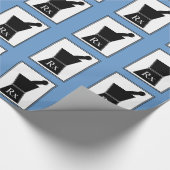 Apotheker-Geschenk-Packpapier-Stampfe und Mörser Geschenkpapier (Ecke)