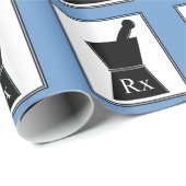 Apotheker-Geschenk-Packpapier-Stampfe und Mörser Geschenkpapier (Rolleneckpunkt)