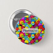 Apotheker-Geschenk-wunderliche Blasen Button (Vorne & Hinten)