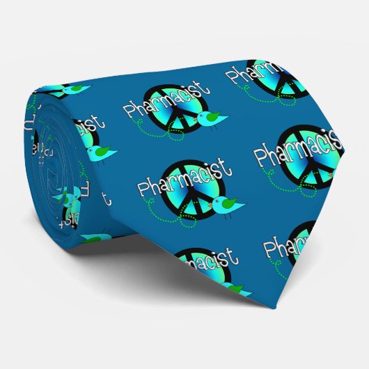 Apotheker-Geschenke---Friedenszeichen-Entwurf Krawatte (Gerollt)