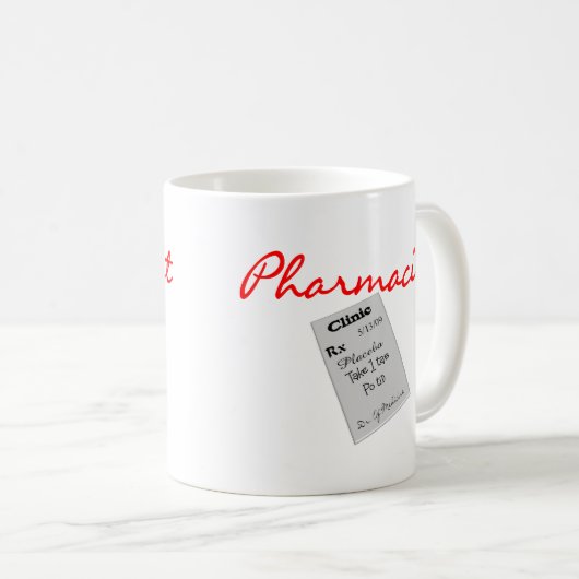 Apotheker-Geschenke "Rx Auflage-Grafiken " Kaffeetasse (VorderseiteRechts)