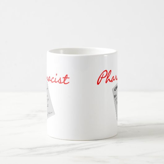 Apotheker-Geschenke "Rx Auflage-Grafiken " Kaffeetasse (Mittel)