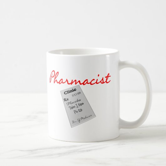 Apotheker-Geschenke "Rx Auflage-Grafiken " Kaffeetasse (Rechts)