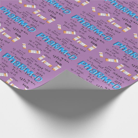 Apotheker Geschenkpapier Abkürzungen (Ecke)