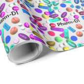 Apotheker Geschenkpapier Tabletten (Rolleneckpunkt)