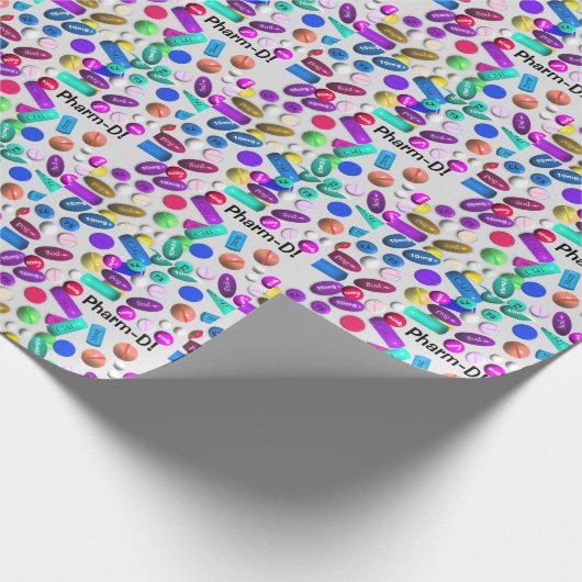 Apotheker Geschenkpapier Tabletten (Ecke)