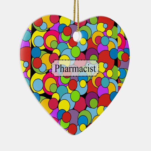 Apotheker gibt Whimsical Bubbles Keramik Ornament (Rechts)