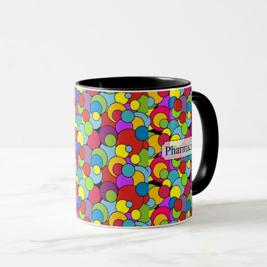 Apotheker gibt Whimsical Bubbles Tasse (VorderseiteRechts)