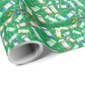 Apotheker Gift Wrapping Paper Pill Ottomaterial Geschenkpapier (Rolleneckpunkt)