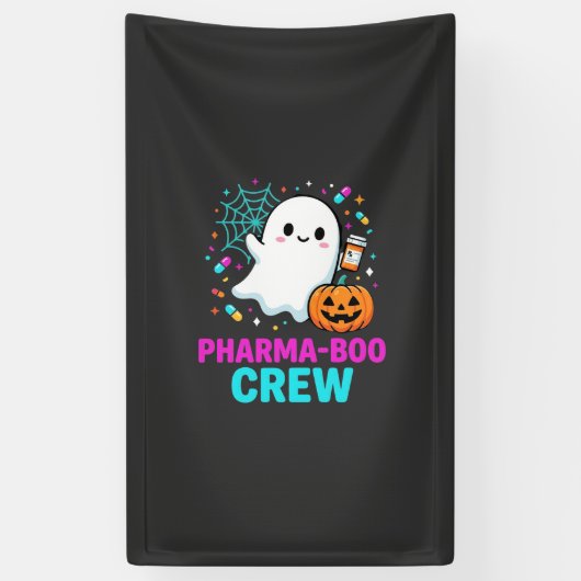 Apotheker Halloween Pharma-Boo Crew Geist Design_ Banner (Vertikal)