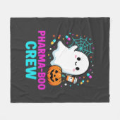 Apotheker Halloween Pharma-Boo Crew Geist Design_ Fleecedecke (Vorderseite (Horizontal))