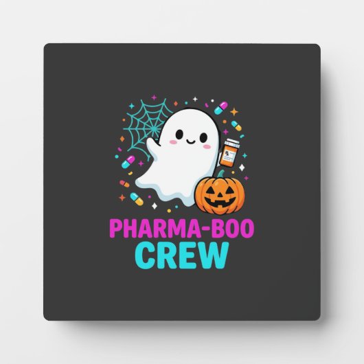 Apotheker Halloween Pharma-Boo Crew Geist Design_ Fotoplatte (Vorderseite)