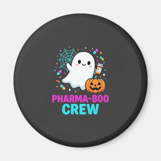Apotheker Halloween Pharma-Boo Crew Geist Design_ Magnet (Vorne)