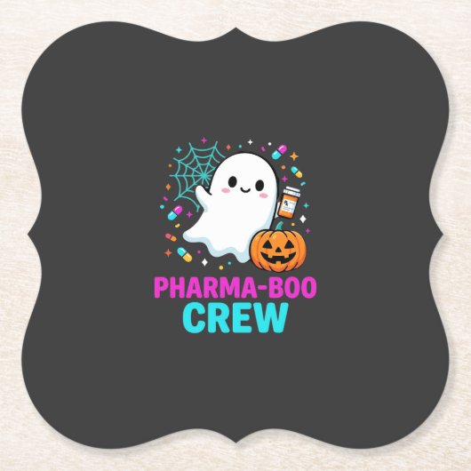 Apotheker Halloween Pharma-Boo Crew Geist Design_ Untersetzer (Vorderseite)
