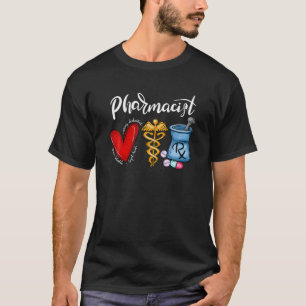 Apotheker Herz Funny Apotheker Frohe Weihnachten T-Shirt