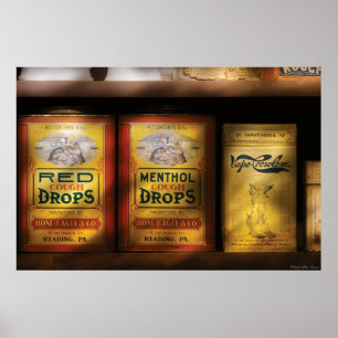 Apotheker - Hustenbonbons Poster