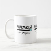 Apotheker im laufenden T - Shirt Kaffeetasse (Links)