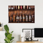 Apotheker - In einem Labrador Poster (Heimbüro)