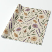 Apotheker-Kräutergarten Vintage-Wrap Geschenkpapier (Ungerollt)