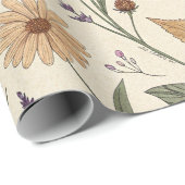 Apotheker-Kräutergarten Vintage-Wrap Geschenkpapier (Rolleneckpunkt)