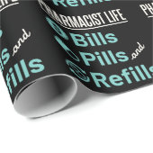 Apotheker Life Bills Pillen und Nachfüllungen Geschenkpapier (Rolleneckpunkt)
