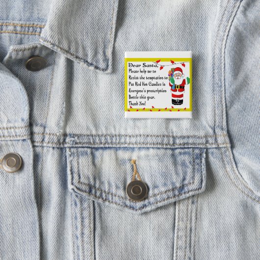 Apotheker-lustiges Weihnachtsthemenorientierte Button (Beispiel)