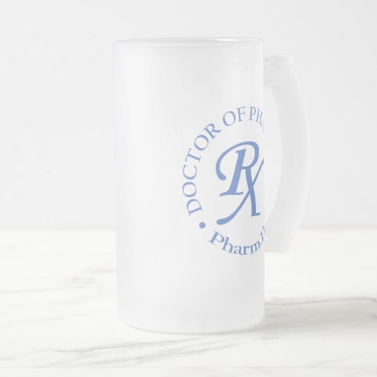 Apotheker Mattglas Bierglas (VorderseiteRechts)