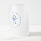 Apotheker Mattglas Bierglas (Vorderseite Links)