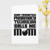 Apotheker Mein Liebling nennt mir Mama Geschenk Karte (Gelbe Blume)