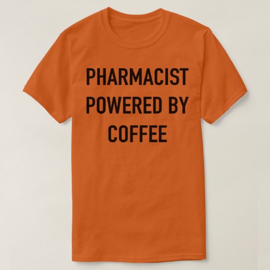 Apotheker mit Kaffee T-Shirt (Design vorne)