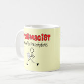 Apotheker mit Präzisionsgeschenken Kaffeetasse (Vorderseite Links)