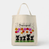 Apotheker mit Rx Abkürzungen und Katzen Tragetasche (Rückseite)