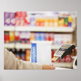 Apotheker mit Sicherheitsvorrichtung für den Kunde Poster