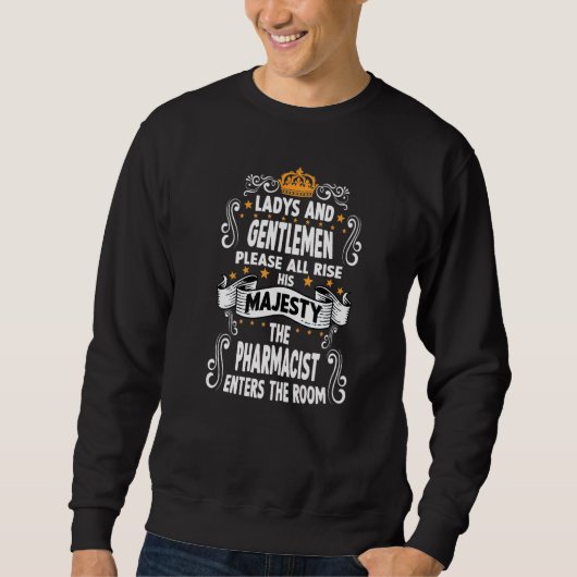 Apotheker-Motif Apotheker sagend Sweatshirt (Vorderseite)