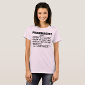 Apotheker Noun Pharmacy Mediation Mitarbeiter T-Shirt (Vorne ganz)
