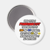 Apotheker .. OMG WTF LOL Magnet (Vorderseite/Rückseite)