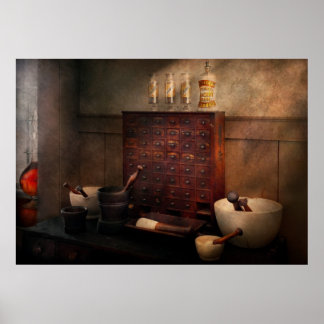 Apotheker - Organisierendes Pulver Poster