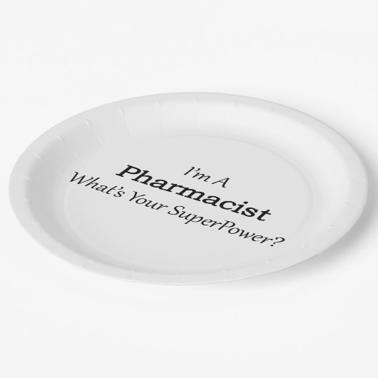 Apotheker Pappteller (Schrägansicht)