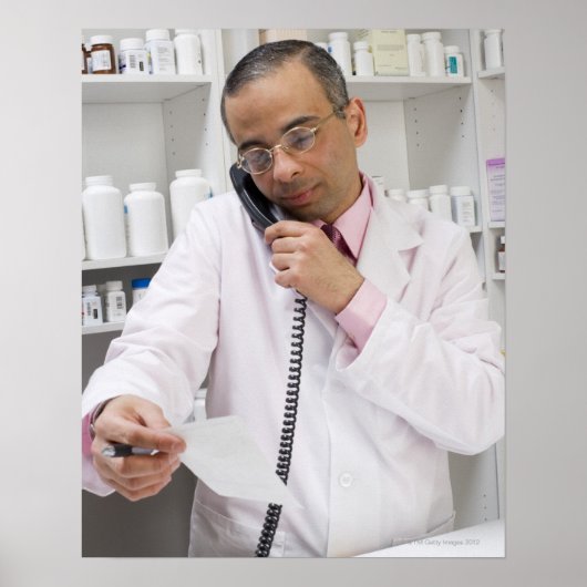 Apotheker per Telefon Poster (Vorne)