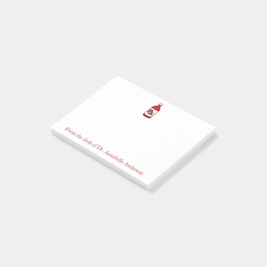 Apotheker personalisieren Post-it Notes Post-it Klebezettel (angewinkelt)