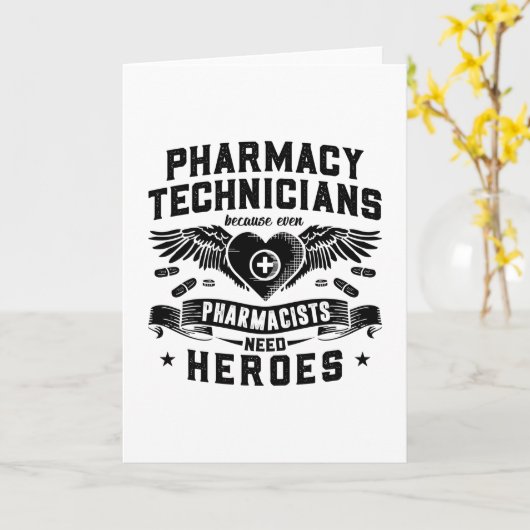 Apotheker Pharmazeutische Techniker Techniker Tech Karte (Gelbe Blume)