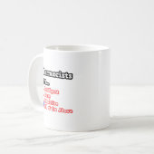 Apotheker Quiz...Joke Kaffeetasse (Vorderseite Links)