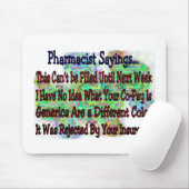 Apotheker-Redewendungen, ", das Sie kennen, dass Mousepad (Mit Mouse)