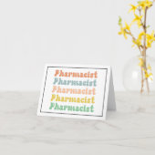 Apotheker Retro Groovy Pharmacy Karte (Gelbe Blume)