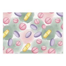 Apotheker Rosa Pill Boho Feder Verpackungspapier